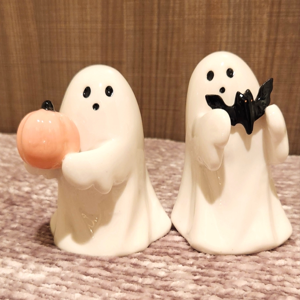 Set of 2 Ceramic Ghost With Pink Pumpkin and Bat Target Hyde And Eek 2024